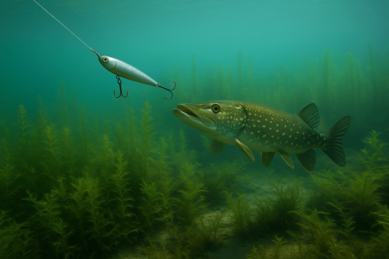 Jerkbait/Glider über Krautkanten – Stop-and-Go – Carp2Pike