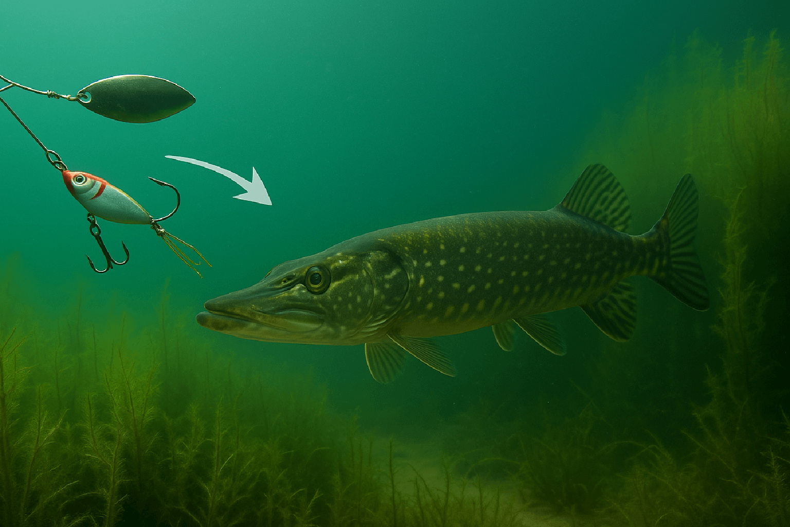 Spinnerbait & Chatterbait – tief geführt, Kraut antippen – Carp2Pike