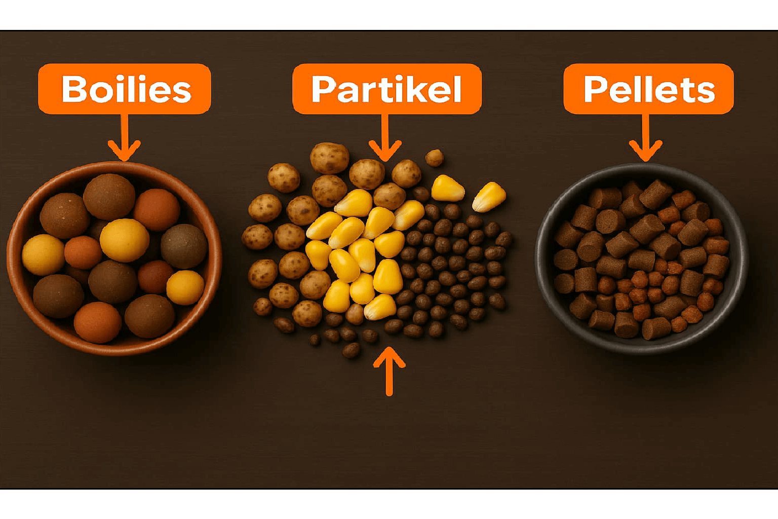 Boilies, Partikel und Pellets – die passende Auswahl fürs Karpfenangeln